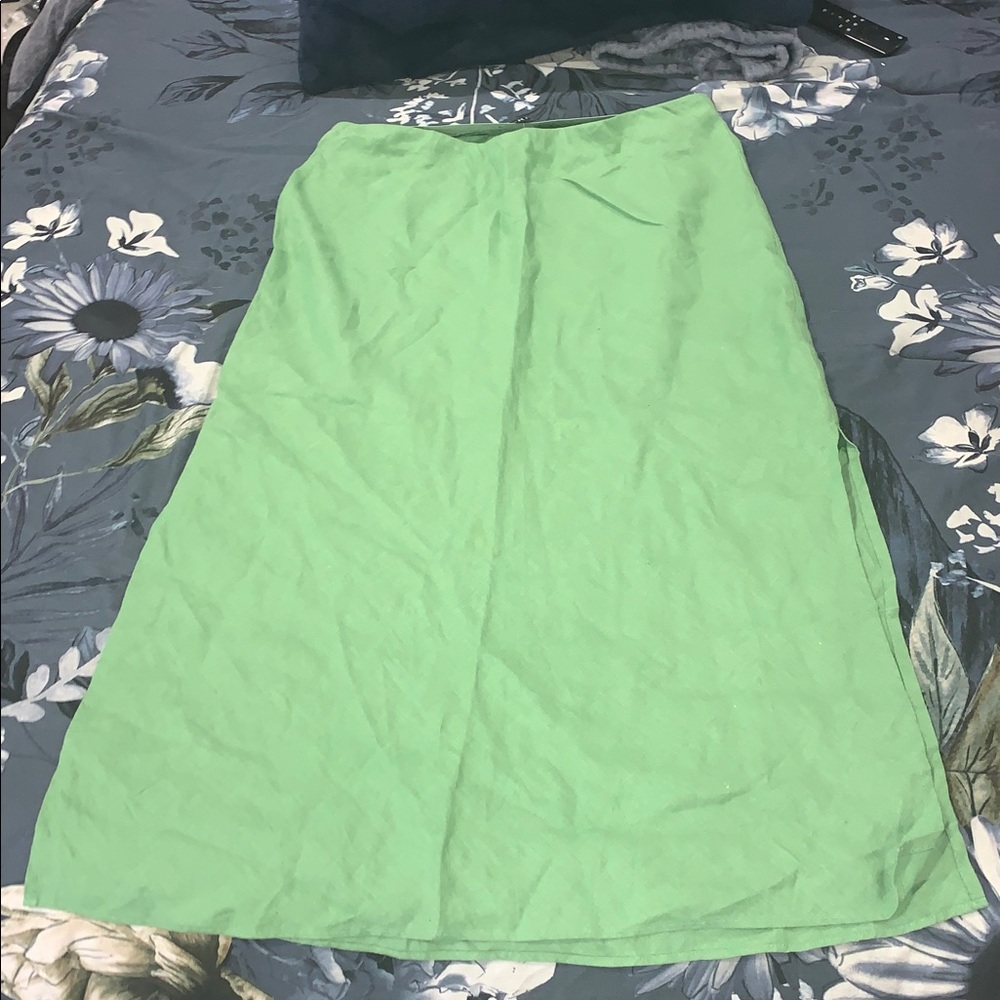 NWT - J. Crew Gwyneth Slip Skirt 100% Linen - Large